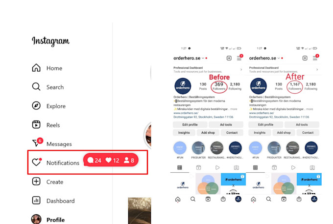 do organic instagram promotion with targeted audience